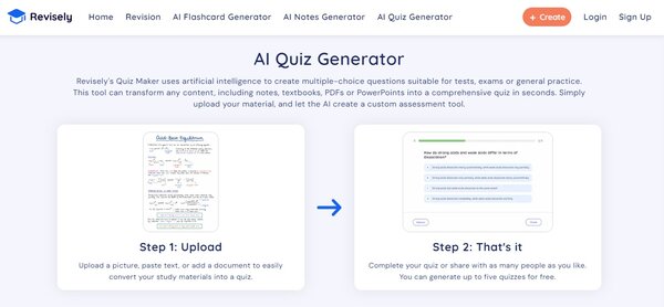 Revisely AI MCQ Generator