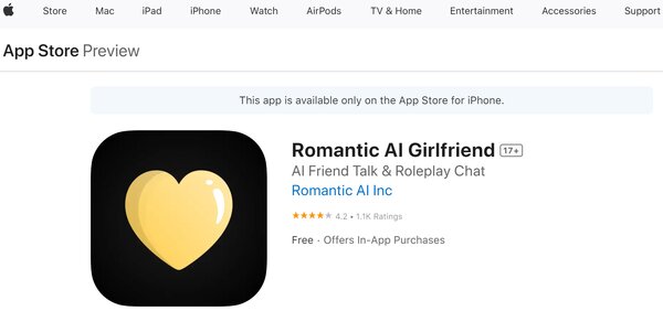 Romantic AI Girlfriend