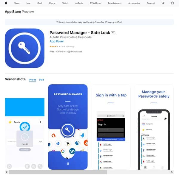 Safe Lock Password Manager