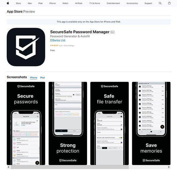 SecureSafe Password Manager