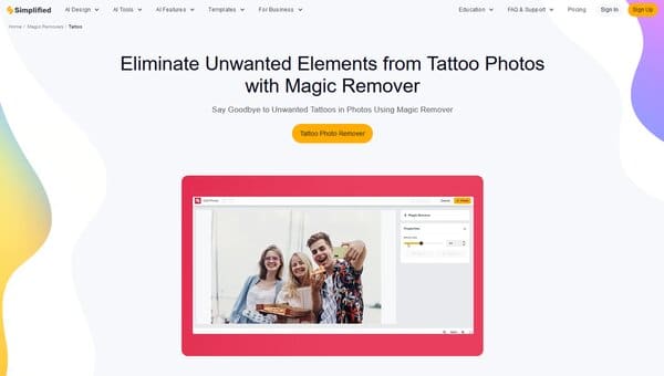 Simplified AI Tattoo Remover