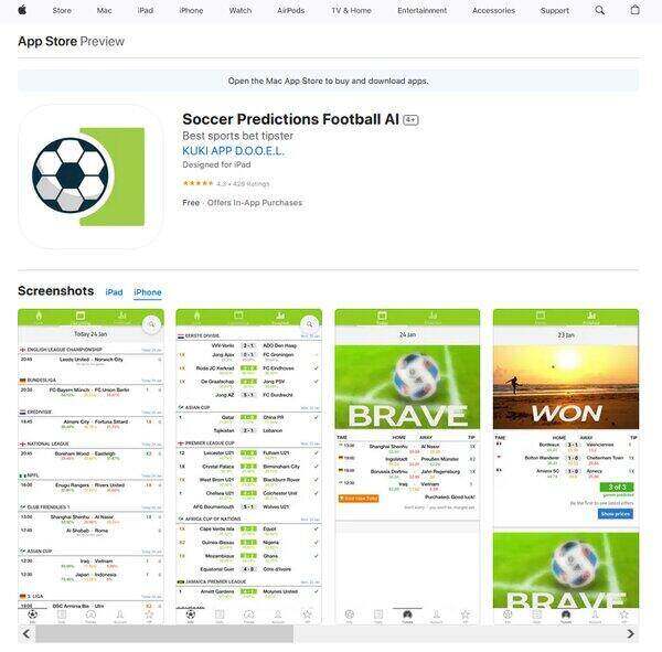 Soccer Predictions AI