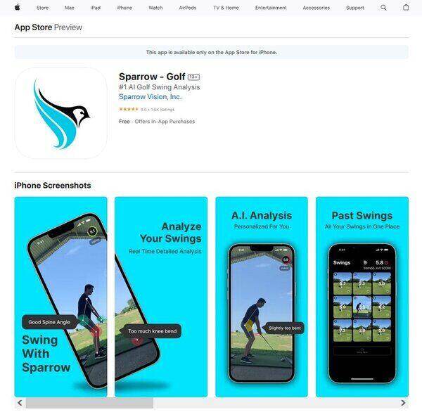 Sparrow AI Golf Swing Analysis