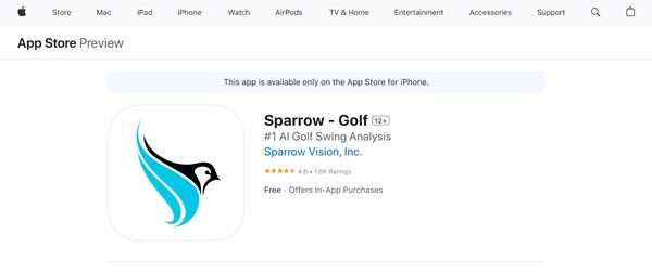 Sparrow AI Golf Swing Analyze