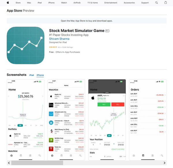 Stock Market Simulator Game 1