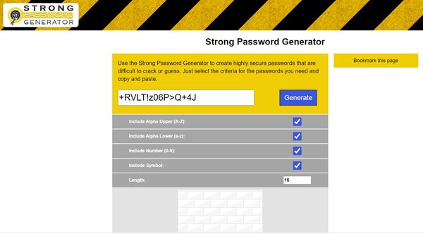 Strong Free Password Generator