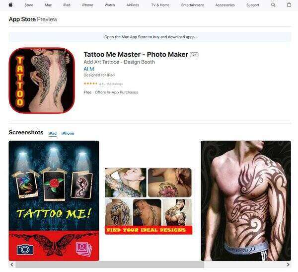 Tattoo Me Master Photo Maker