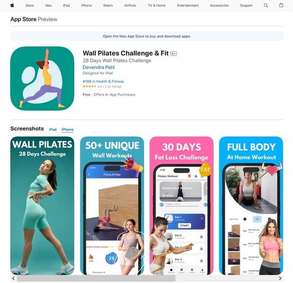 6 Best Free Wall Pilates Apps