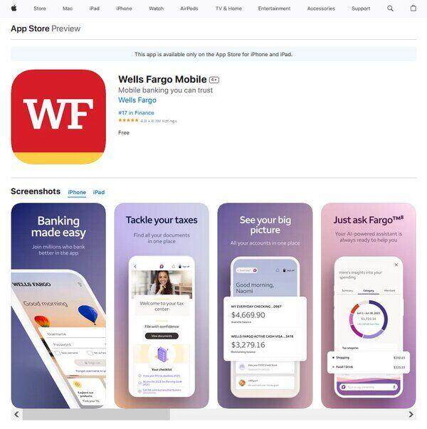 Wells Fargo Mobile Banking