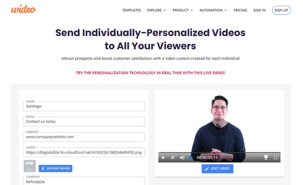 Wideo Personlized Video Maker