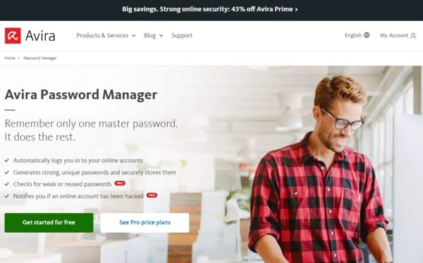 Avira Password Storage Software