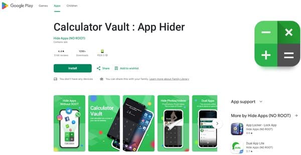 Calculator Vault App Hider