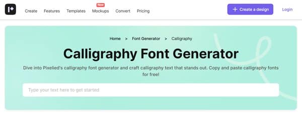 Calligraphy Font Generator