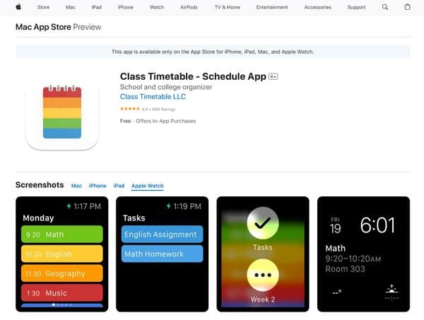 Class Timetable