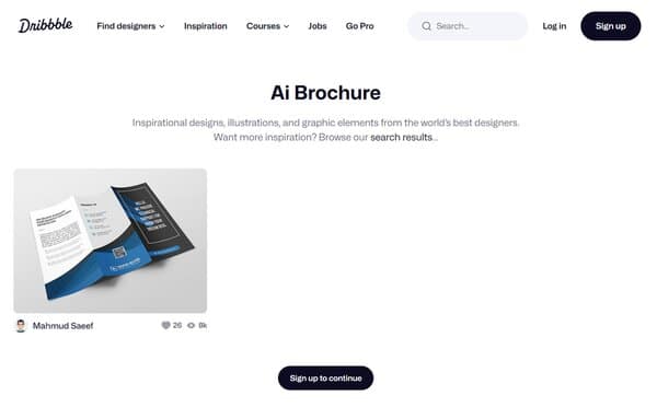 Dribbble AI Brochure