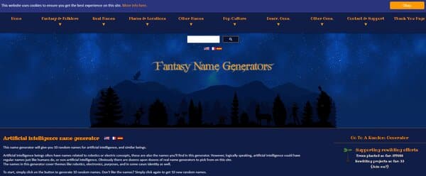 Fantasy Name Generator