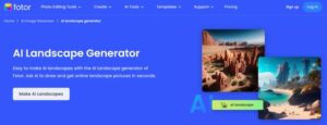 Fotor AI Landscape Generator