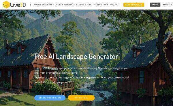 Live3D AI Landscape Design Generator