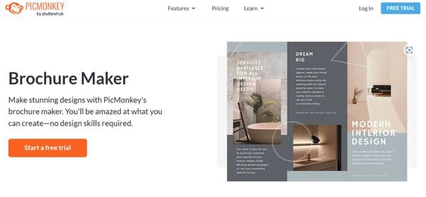 PicMonkey AI Brochure Maker