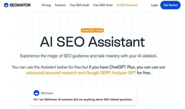 SEOMator AI Assistant