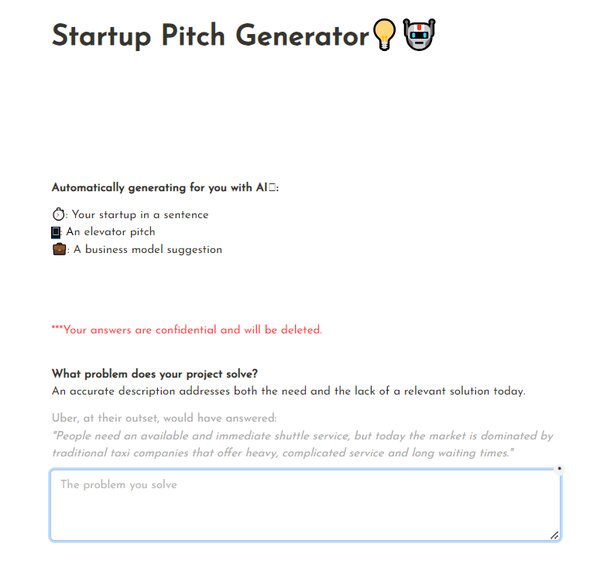 Startup Sales Pitch Generator