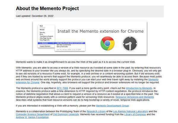 The Memento Project