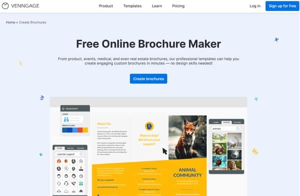 Venngage Free Online Brochure Maker