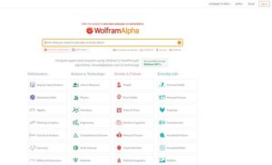 Wolfram Alpha AI Wiskundige probleemoplosser