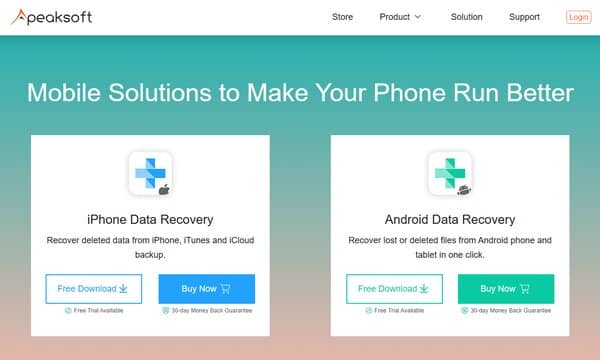 Apeaksoft iPhone Data Recovery