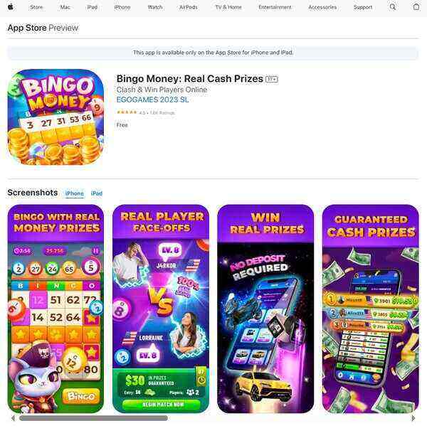Bingo Money Real Cash Prizes