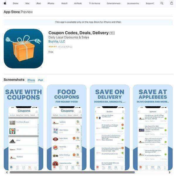 Coupon Codes, Deals, Delivery