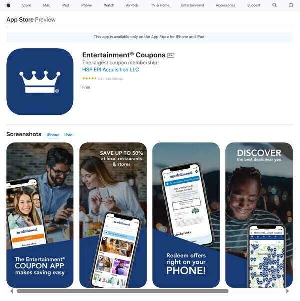 Entertainment Coupons