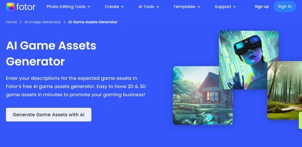 Fotor AI Game Assets Generator