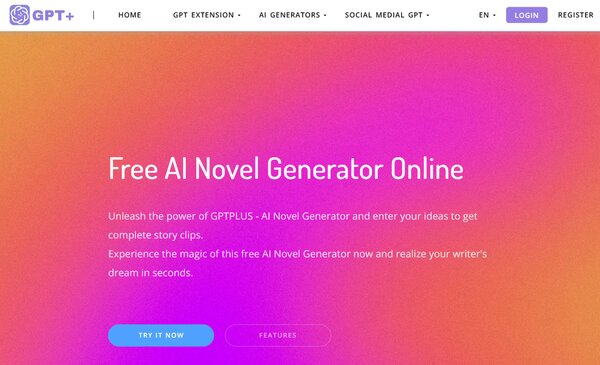 GPTPlus Free AI Novel Generator Online