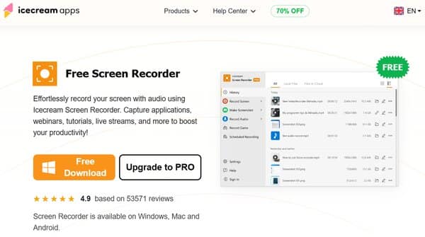Icecream Screen Recorder