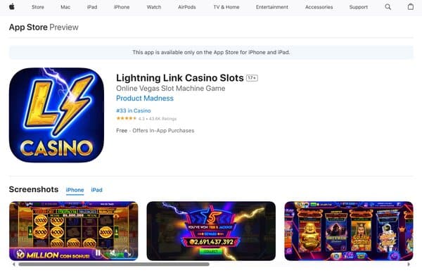 Lightning Link Casino Slots