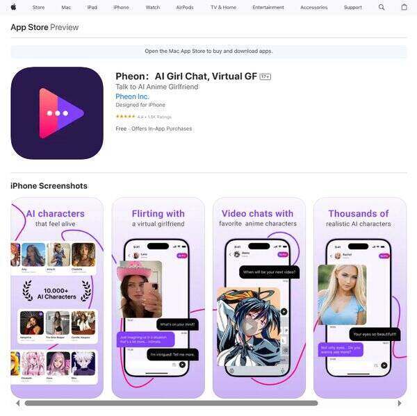 Pheon AI Girlfriend Chatbot