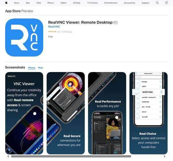 RealVNC Viewer
