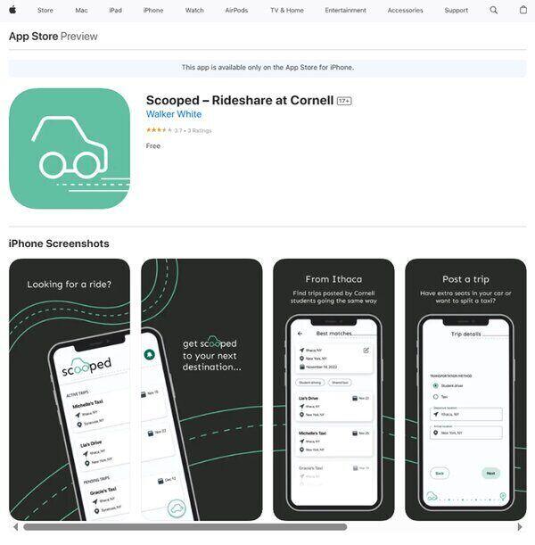 Scooped Ride Sharing