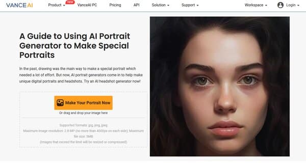 VenceAI AI Portrait Generator