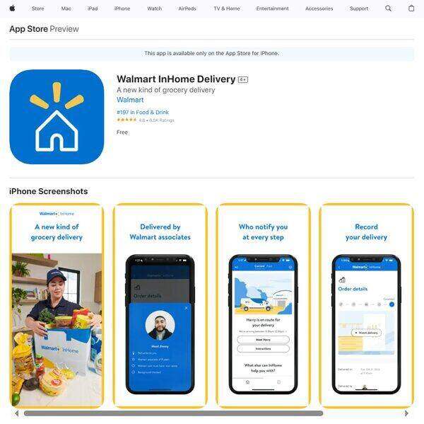 Walmart InHome Delivery