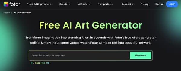 Fotor AI Art Generator