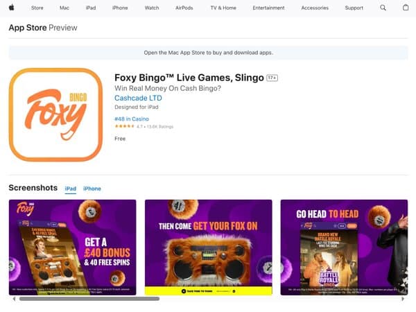 Foxy Bingo