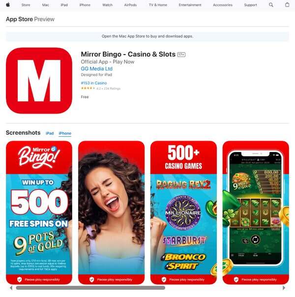 Mirror Bingo Casino & Slots