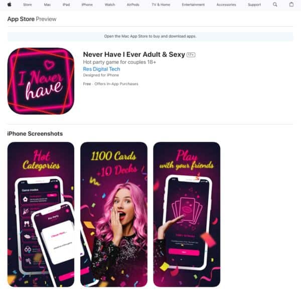 Never Have I Ever Adult & Sexy