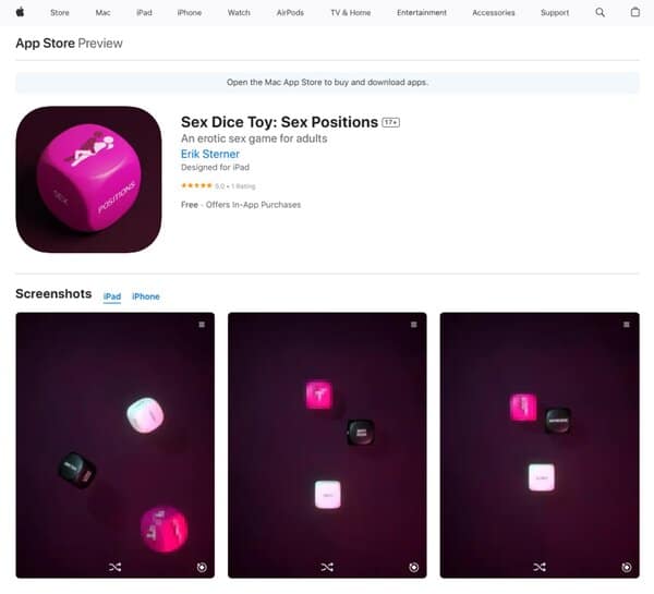Sex Dice Toy Sex Positions