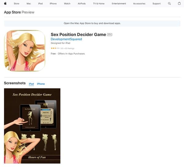 Sex Position Decider Game