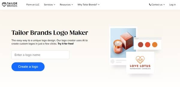 Tailor Brands AI Logo Maker