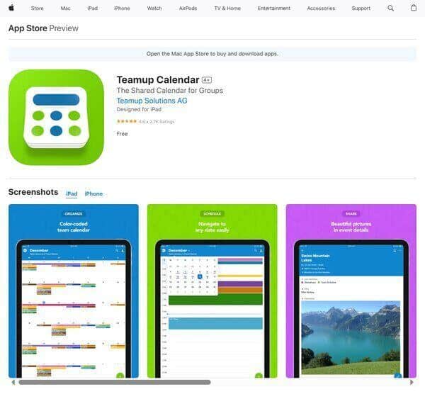 Teamup Calendar