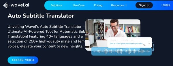 Wavel AI Subtitle Translator